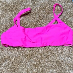 SHEIN Neon Pink Bikini Top